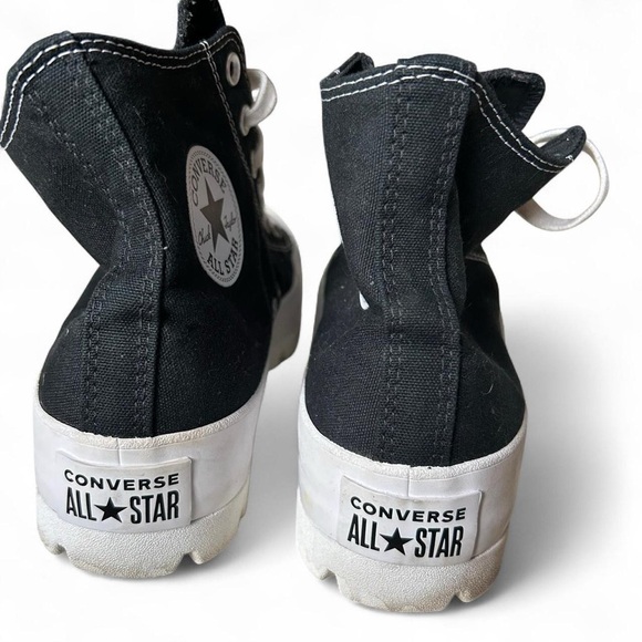 Converse Chuck Taylor All Star Hi Lugged – W 10, Black/White, Lightly Worn - Picture 5 of 9